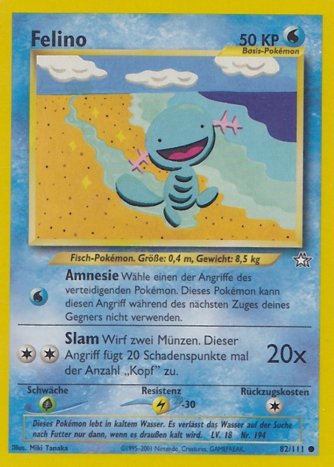 Felino 82 — Neo Genesis (German Pokémon TCG card)
