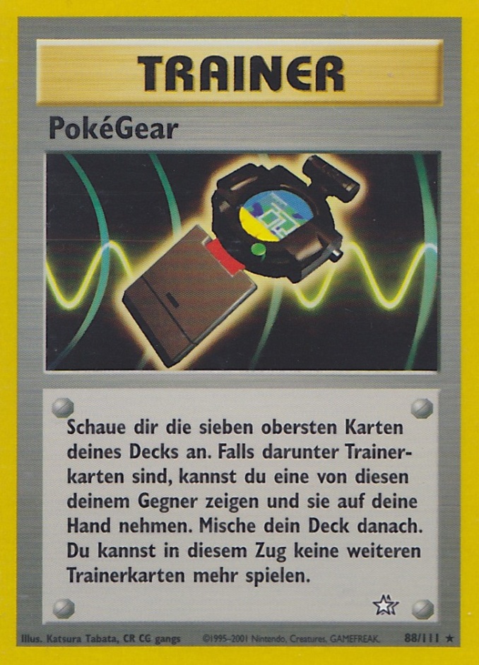 PokéCom 88 — Neo Genesis (German Pokémon TCG card)