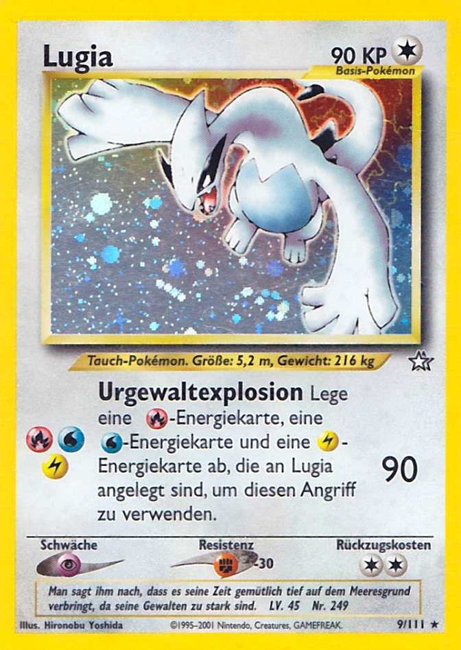 Lugia 9 — Neo Genesis (German Pokémon TCG card)