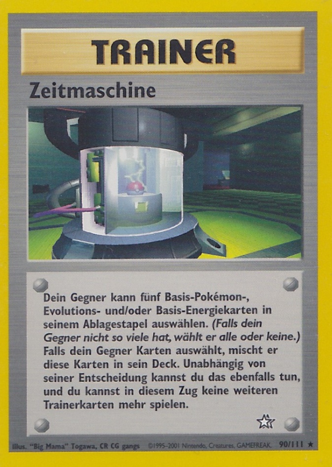 Zeitmaschine 90 — Neo Genesis (German Pokémon TCG card)