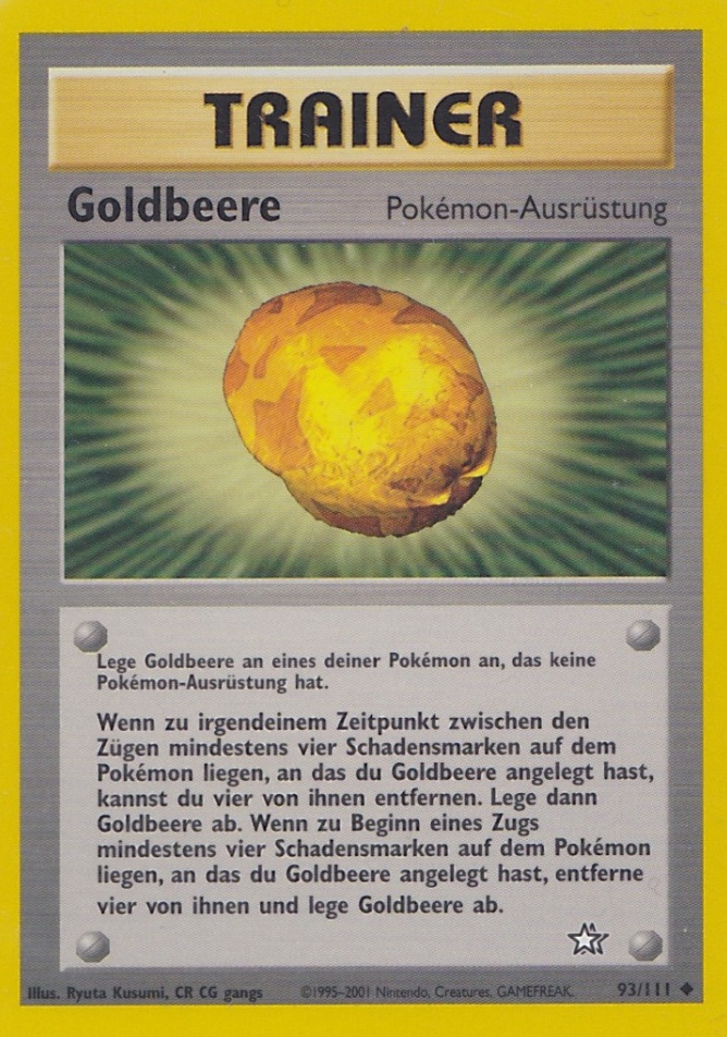 Goldbeere 93 — Neo Genesis (German Pokémon TCG card)