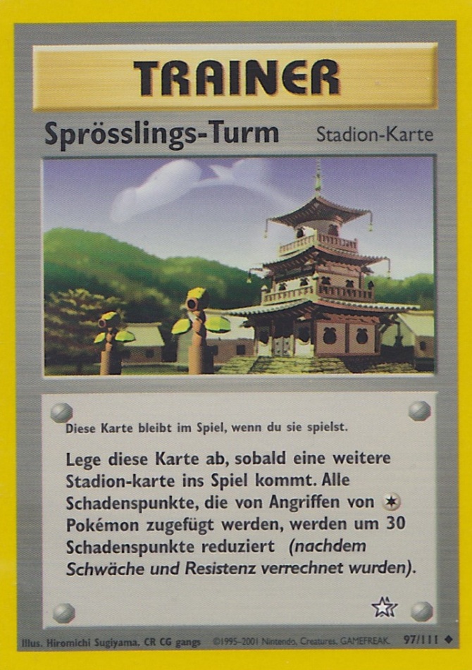 Sprösslings-Turm 97 — Neo Genesis (German Pokémon TCG card)