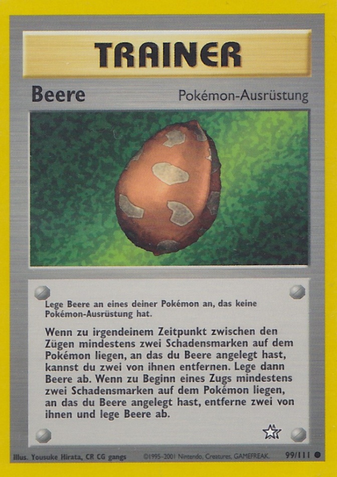 Beere 99 — Neo Genesis (German Pokémon TCG card)