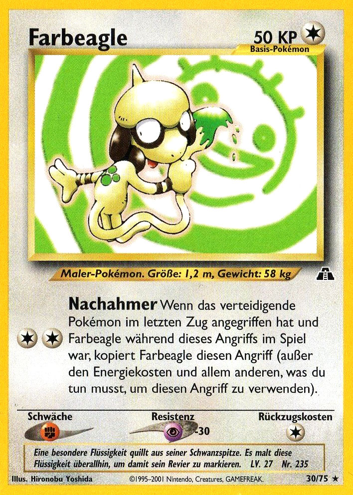 Farbeagle 11 — Neo Entdeckung (German Pokémon TCG card)