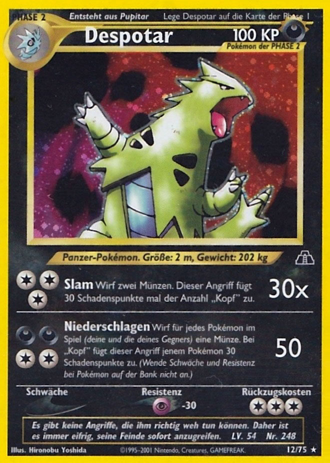 Despotar 12 — Neo Entdeckung (German Pokémon TCG card)