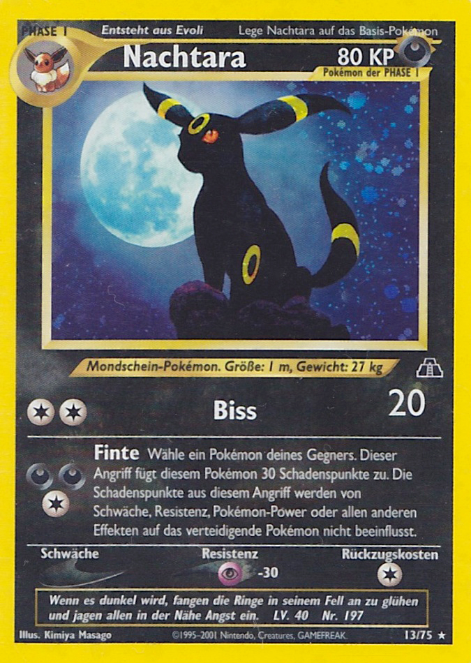 Nachtara 13 — Neo Entdeckung (German Pokémon TCG card)