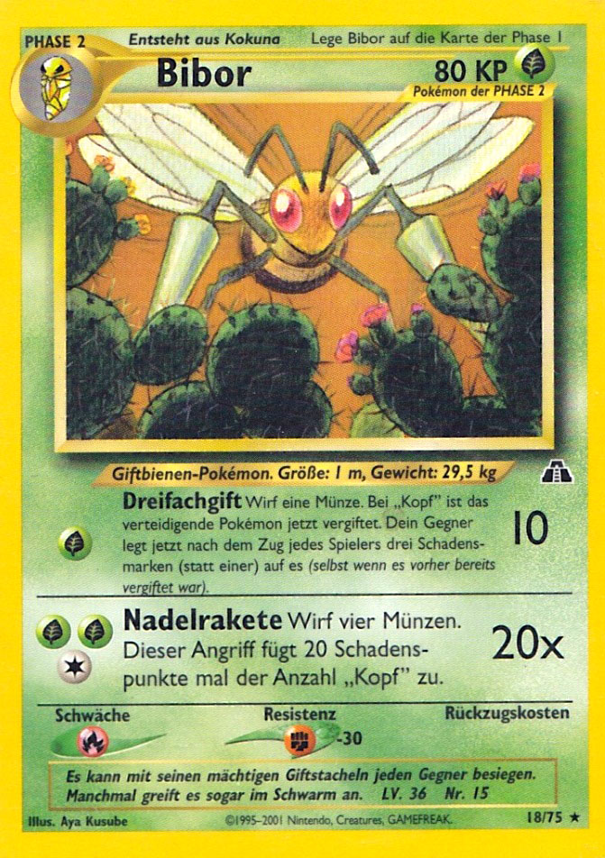 Bibor 18 — Neo Entdeckung (German Pokémon TCG card)
