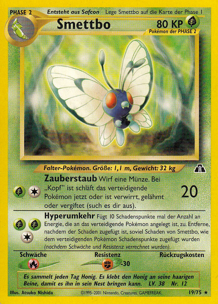 Smettbo 19 — Neo Entdeckung (German Pokémon TCG card)