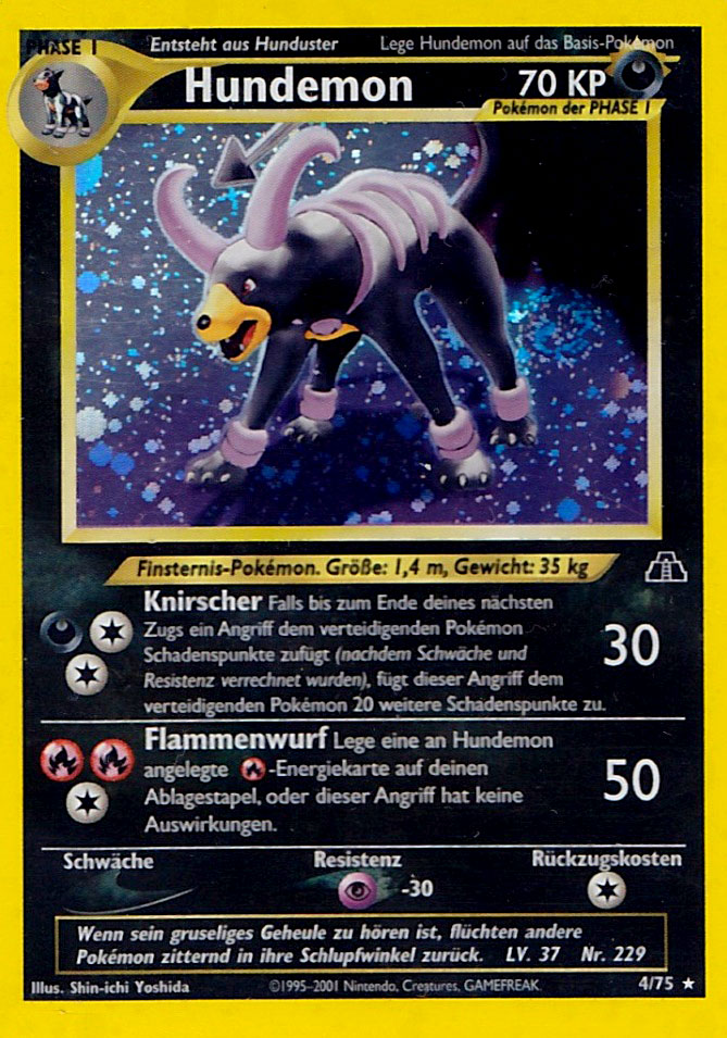 Hundemon 23 — Neo Entdeckung (German Pokémon TCG card)