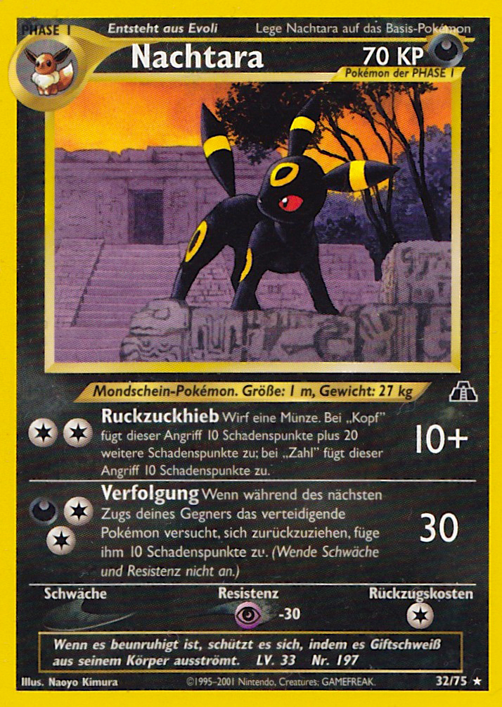 Nachtara 32 — Neo Entdeckung (German Pokémon TCG card)