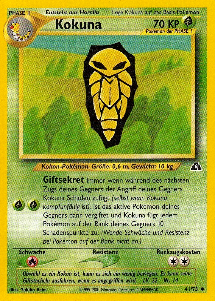 Kokuna 41 — Neo Entdeckung (German Pokémon TCG card)