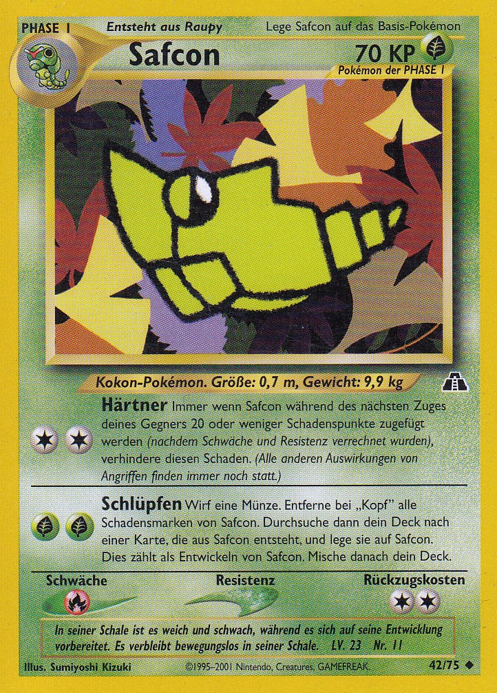 Safcon 42 — Neo Entdeckung (German Pokémon TCG card)