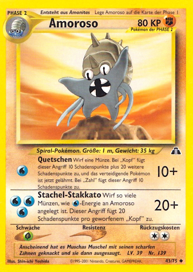 Amoroso 43 — Neo Entdeckung (German Pokémon TCG card)