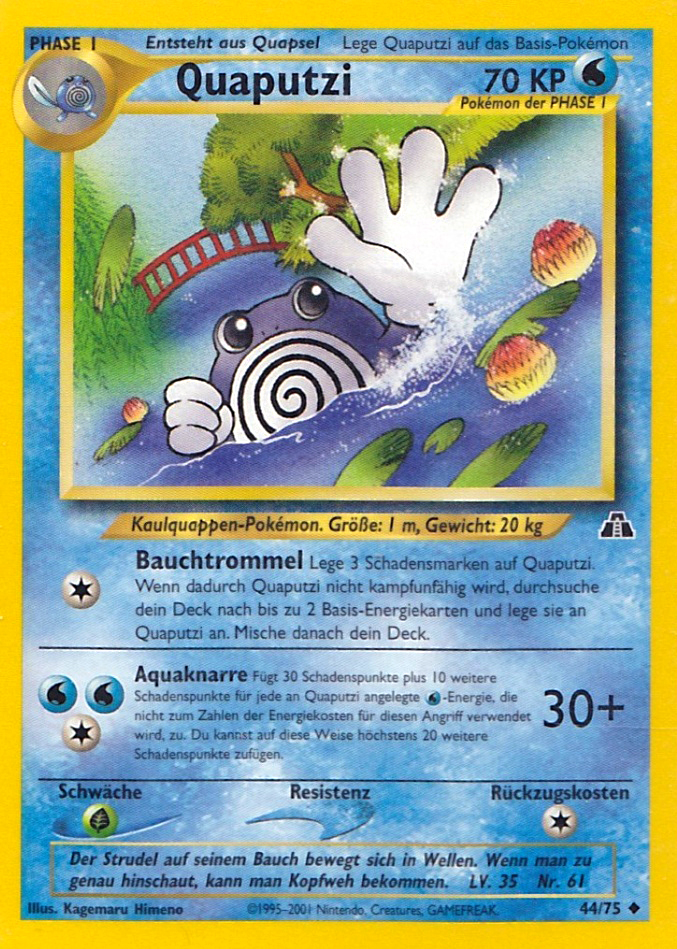 Quaputzi 44 — Neo Entdeckung (German Pokémon TCG card)