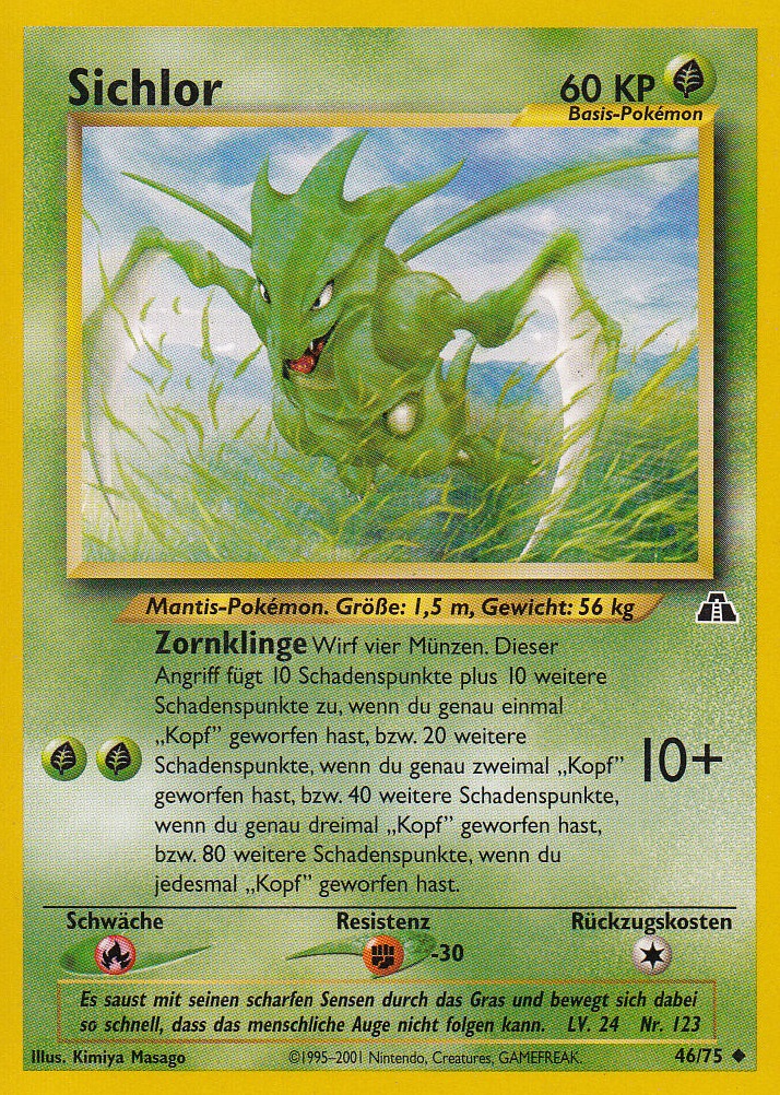 Sichlor 46 — Neo Entdeckung (German Pokémon TCG card)