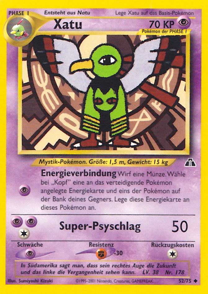 Xatu 52 — Neo Entdeckung (German Pokémon TCG card)