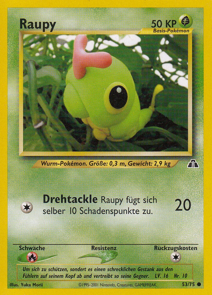 Raupy 53 — Neo Entdeckung (German Pokémon TCG card)