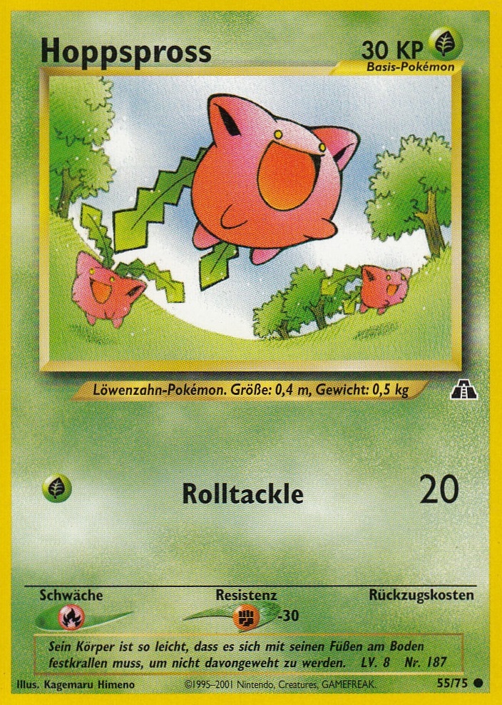 Hoppspross 55 — Neo Entdeckung (German Pokémon TCG card)
