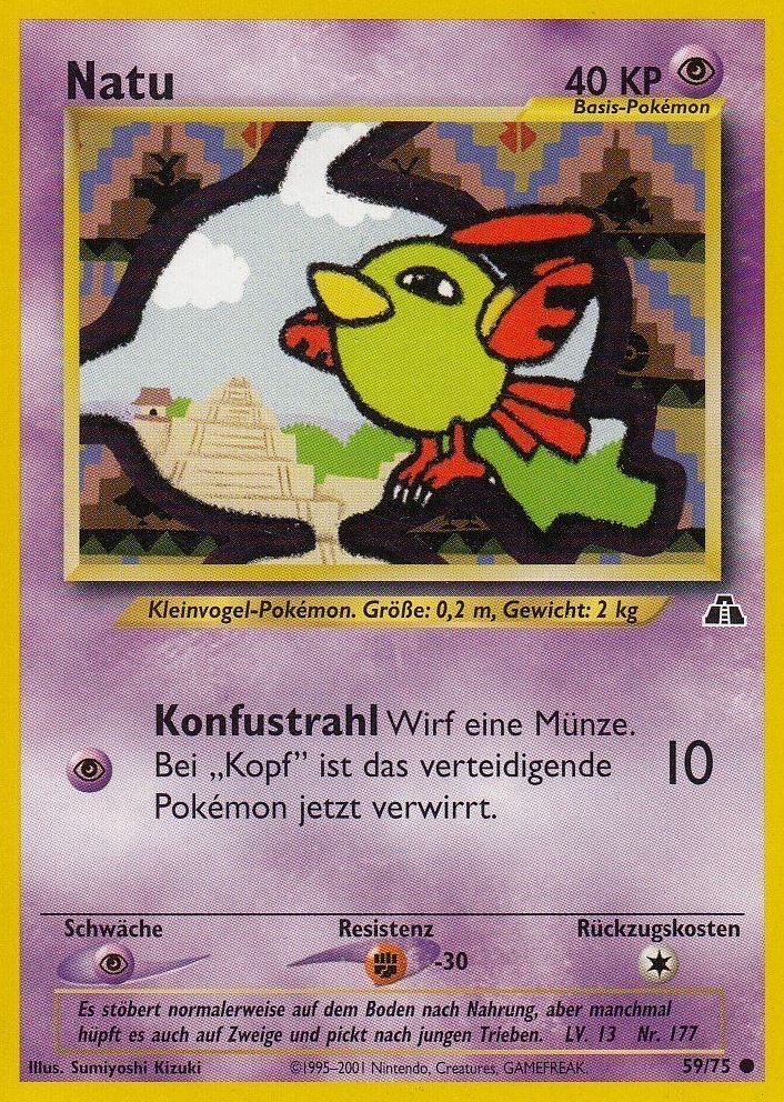 Natu 59 — Neo Entdeckung (German Pokémon TCG card)