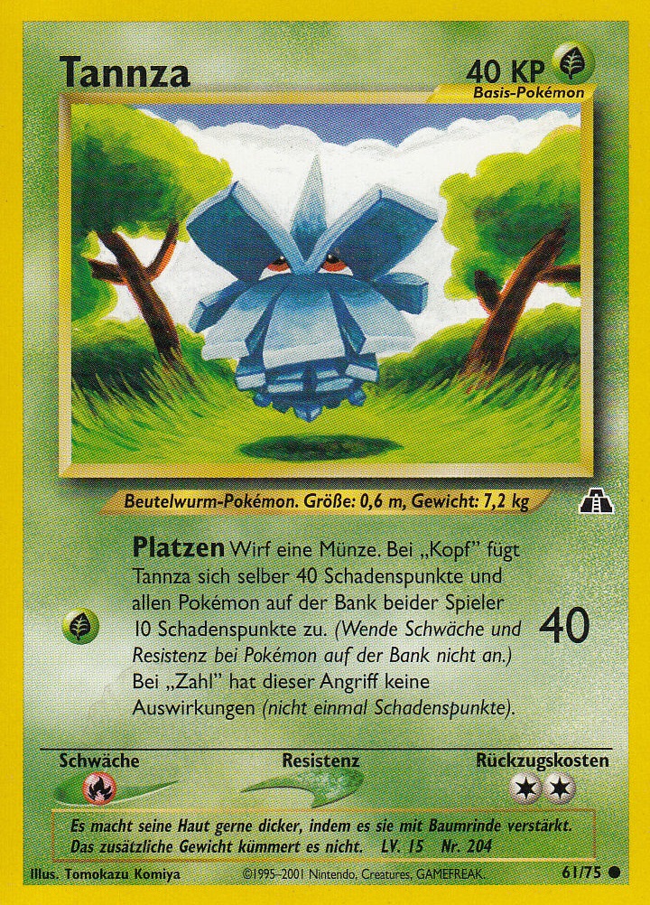 Tannza 61 — Neo Entdeckung (German Pokémon TCG card)