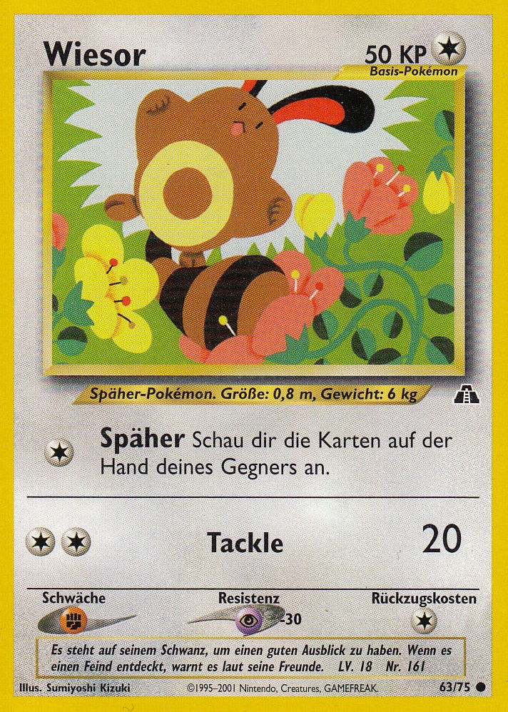 Wiesor 63 — Neo Entdeckung (German Pokémon TCG card)
