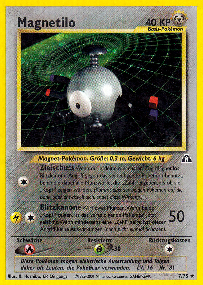 Magnetilo 7 — Neo Entdeckung (German Pokémon TCG card)