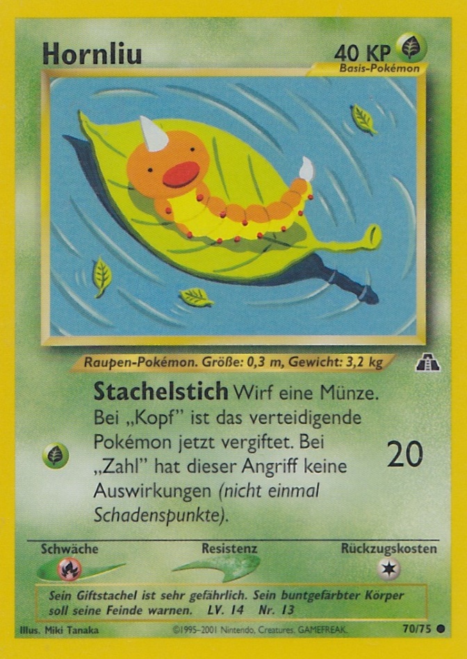 Hornliu 70 — Neo Entdeckung (German Pokémon TCG card)