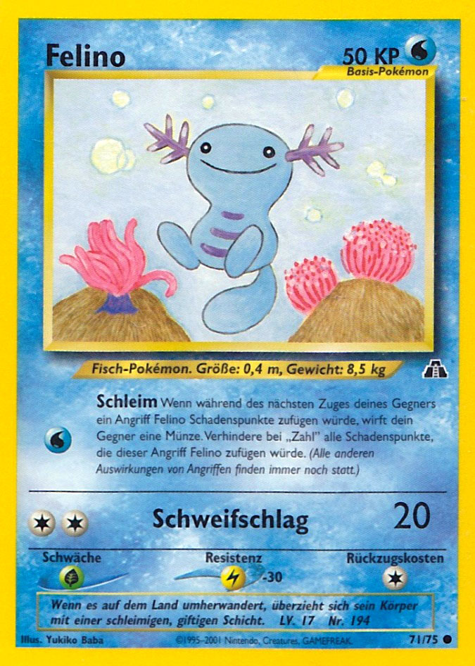Felino 71 — Neo Entdeckung (German Pokémon TCG card)