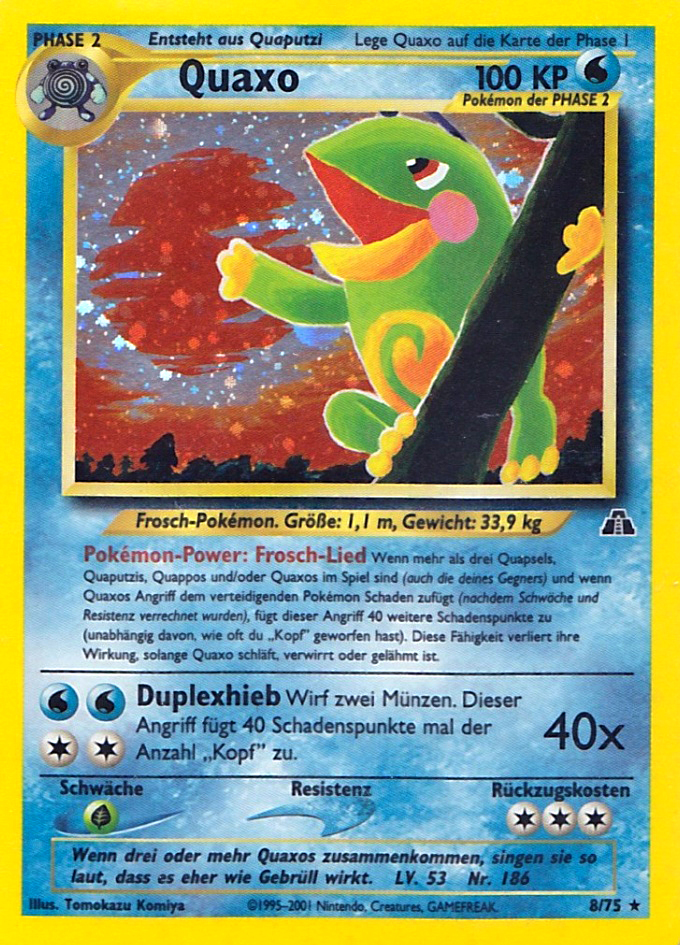 Quaxo 8 — Neo Entdeckung (German Pokémon TCG card)
