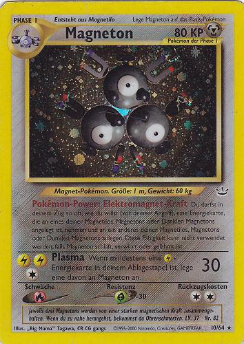 Magneton 10 — Neo Revelation (German Pokémon TCG card)