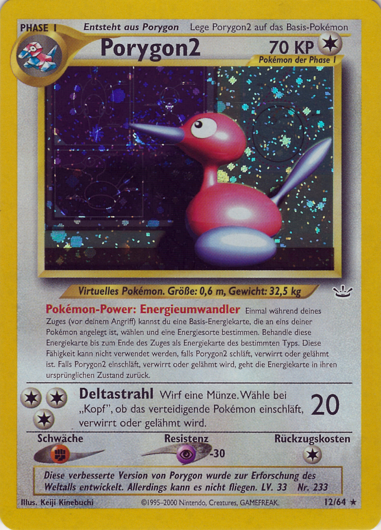 Porygon2 12 — Neo Revelation (German Pokémon TCG card)