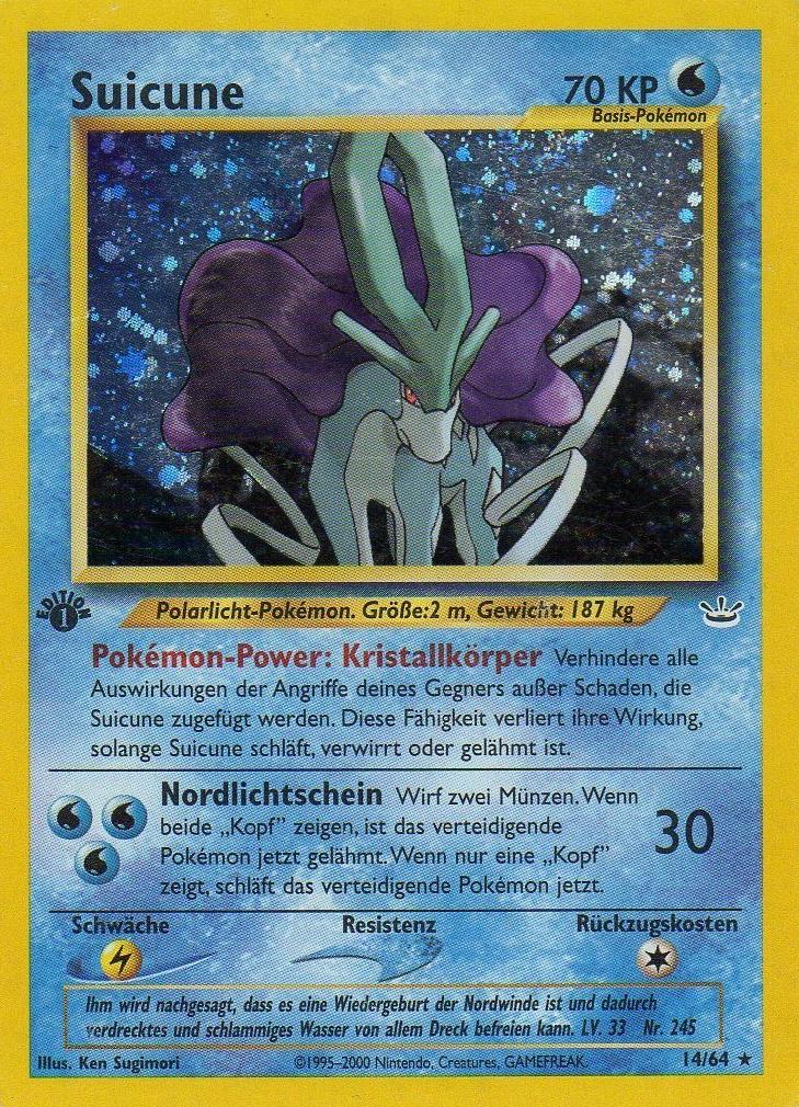Suicune 14 — Neo Revelation (German Pokémon TCG card)