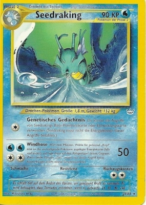 Seedraking 19 — Neo Revelation (German Pokémon TCG card)