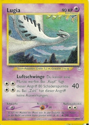 Lugia 20 — Neo Revelation (German Pokémon TCG card)