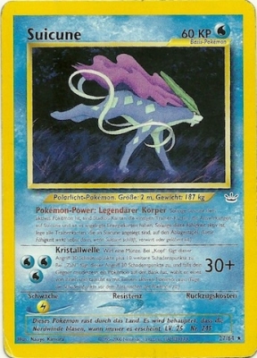 Suicune 27 — Neo Revelation (German Pokémon TCG card)