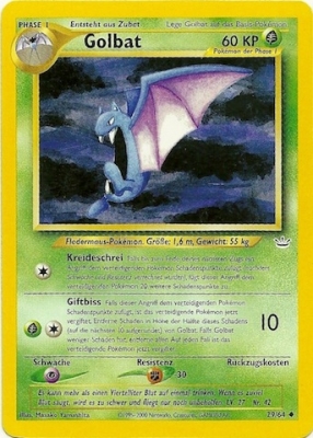 Golbat 29 — Neo Revelation (German Pokémon TCG card)