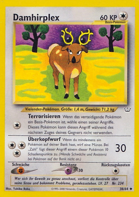 Damhirplex 38 — Neo Revelation (German Pokémon TCG card)