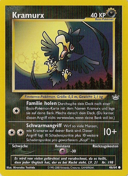 Kramurx 46 — Neo Revelation (German Pokémon TCG card)