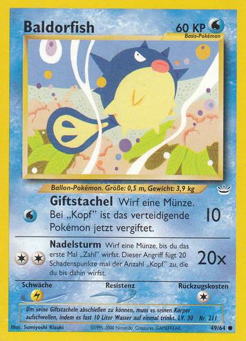 Baldorfish 49 — Neo Revelation (German Pokémon TCG card)