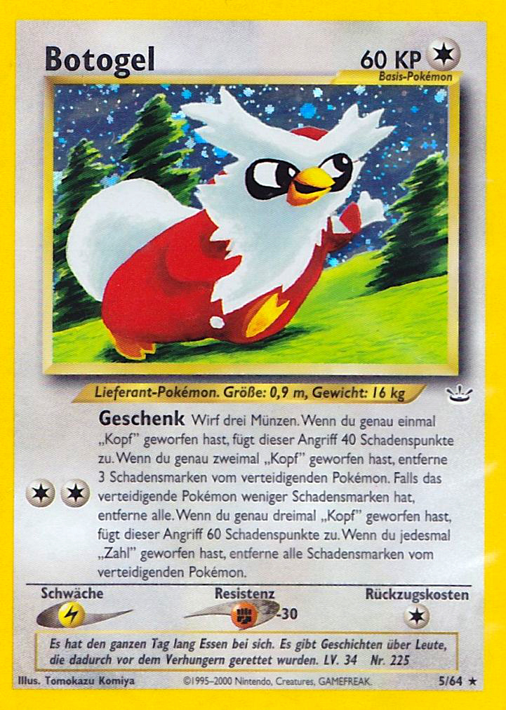Botogel 5 — Neo Revelation (German Pokémon TCG card)