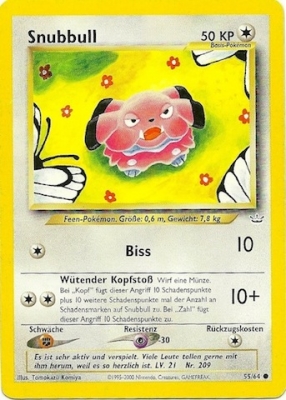 Snubbull 55 — Neo Revelation (German Pokémon TCG card)