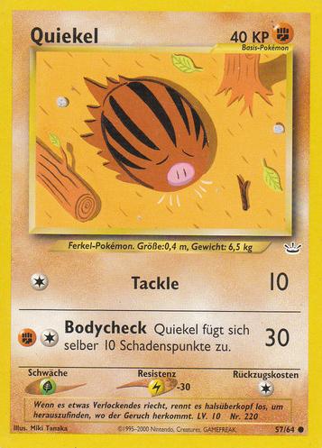 Quiekel 57 — Neo Revelation (German Pokémon TCG card)