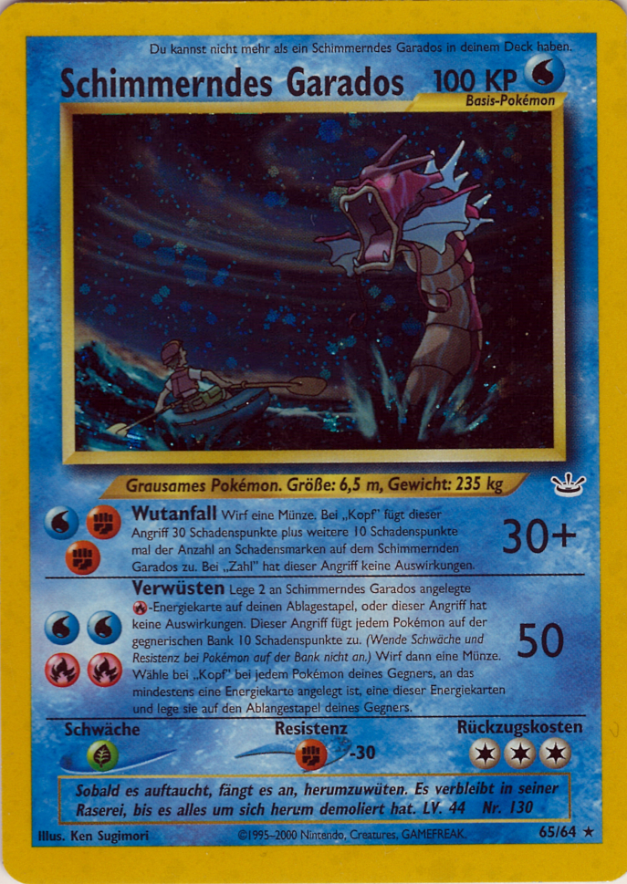 Schimmerndes Garados 65 — Neo Revelation (German Pokémon TCG card)