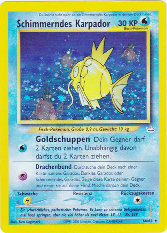 Schimmerndes Karpador 66 — Neo Revelation (German Pokémon TCG card)