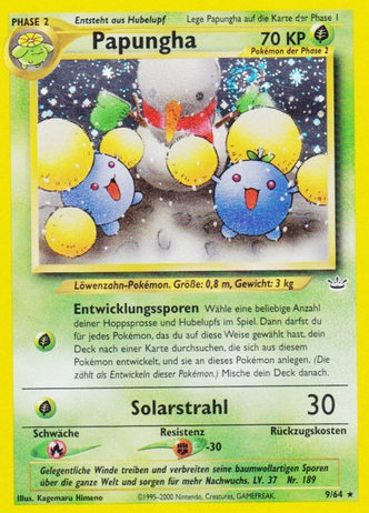 Papungha 9 — Neo Revelation (German Pokémon TCG card)