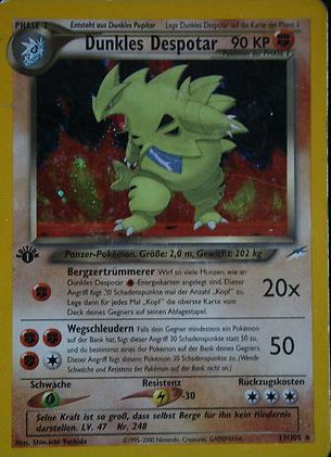 Dunkles Despotar 11 — Neo Destiny (German Pokémon TCG card)