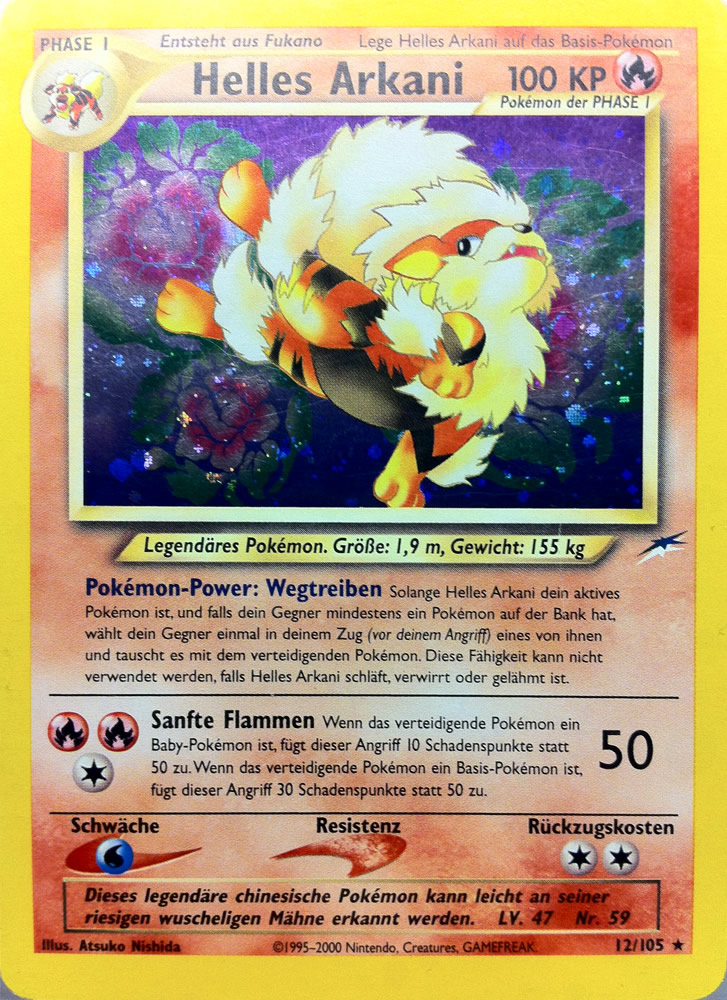 Helles Arkani 12 — Neo Destiny (German Pokémon TCG card)