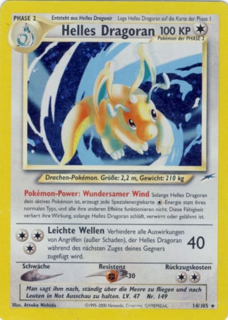 Helles Dragoran 14 — Neo Destiny (German Pokémon TCG card)
