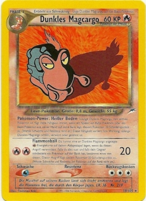 Dunkles Magcargo 18 — Neo Destiny (German Pokémon TCG card)