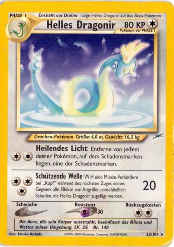 Helles Dragonir 22 — Neo Destiny (German Pokémon TCG card)